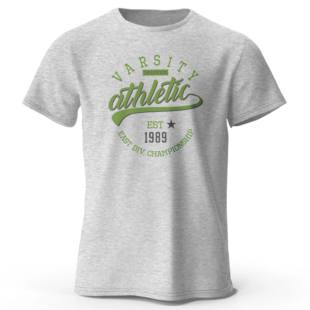 Vintage Varsity Graphic T Shirt 100% Cotton Unisex Tee
