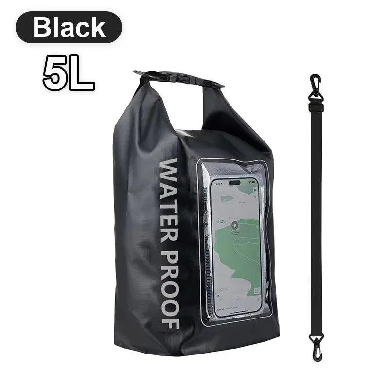 Waterproof Dry Bag with Touch Screen Window – 2L & 5L