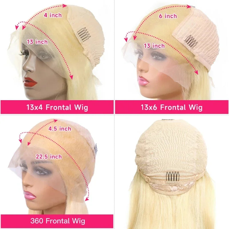 613 Honey Blonde Body Wave Wig – 13x6 & 360 Lace Frontal, 250% Density