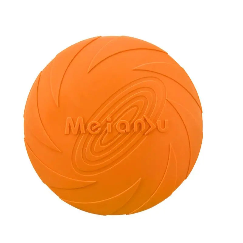 Dog Frisbee Rubber Flying Disc Toy – Bite-Resistant Outdoor Training Disc for Dogs