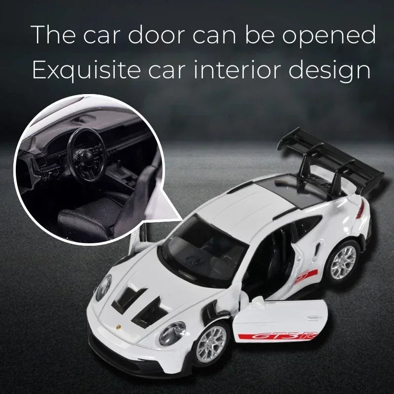 Porsche 911 GT3 RS Diecast Model Car – 1:36 Scale Metal Toy