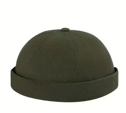 Brimless Docker Cap – Unisex Hip Hop Skullcap for Men & Women