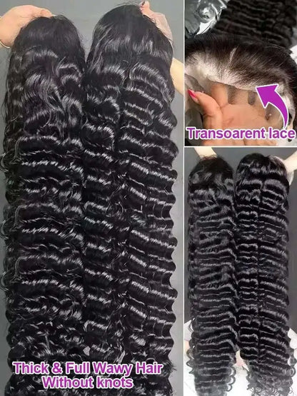 HD Lace Front Wig Human Hair Loose Deep Wave 13x4 13x6 Glueless