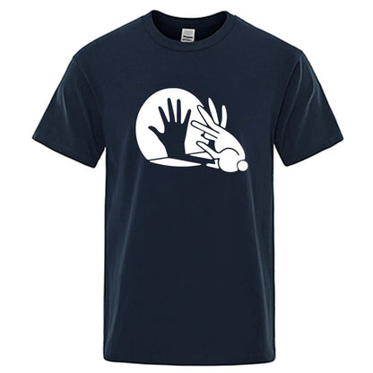 Shadow Puppet Graphic T Shirt Funny Cotton Blend Tee