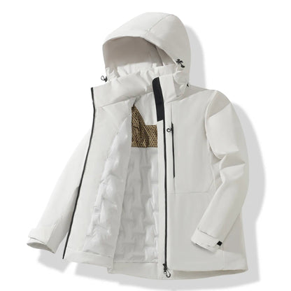 Unisex Waterproof Fleece Windbreaker Jacket for Hiking & Camping