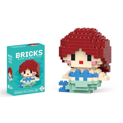 Disney Mini Building Blocks - Cute Character Micro Brick Figure Toy