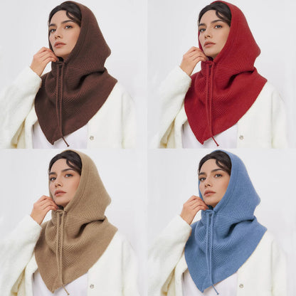 Knit Balaclava Hood Scarf – Warm One-Piece Neck Cover