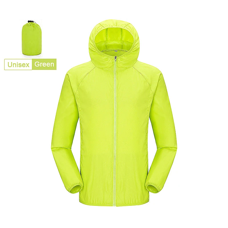 Waterproof Hiking Windbreaker Jacket – Unisex Quick-Dry Outdoor Rain Jacket