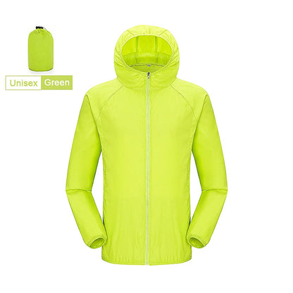 Waterproof Hiking Windbreaker Jacket – Unisex Quick-Dry Outdoor Rain Jacket