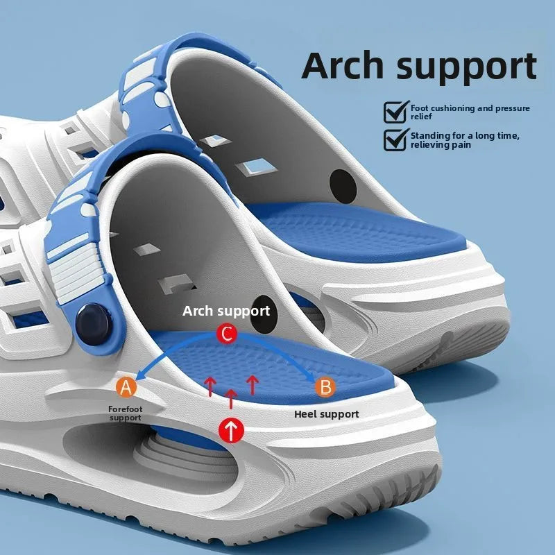 Men's Arch Support Clogs – Anti-Slip Thick Sole Sandals