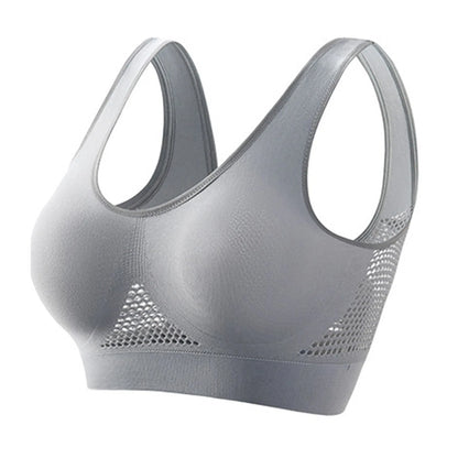 Seamless Sports Bra – High Support, Shockproof, Breathable Mesh