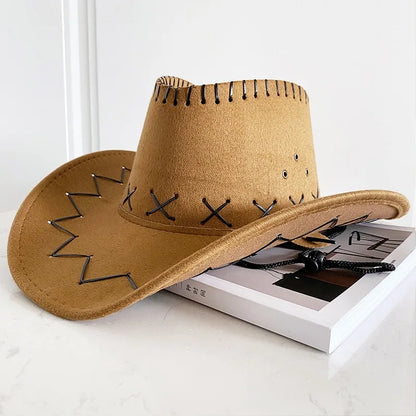 Western Cowboy Hat – Unisex Cowgirl Hat for Women & Men