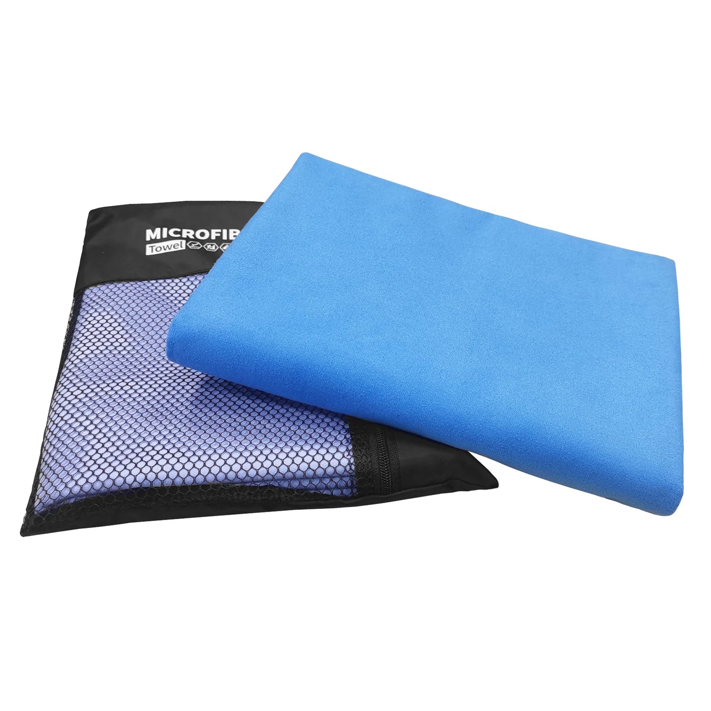 Microfiber Travel Towel with Mesh Bag – Quick Dry & Absorbent