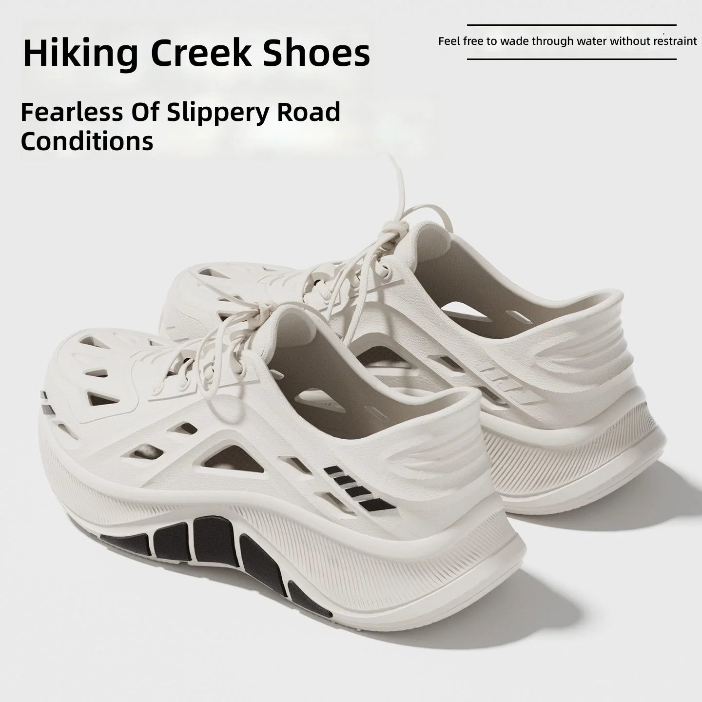 Men's Hollow Clog Sneakers – Non-Slip Outdoor Beach Garden Shoes