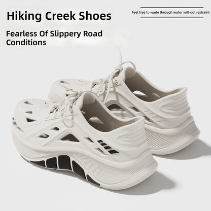Men's Hollow Clog Sneakers – Non-Slip Outdoor Beach Garden Shoes
