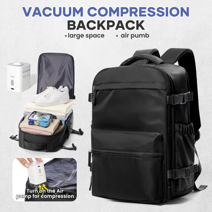 Vacuum Compression Backpack – Large Capacity Travel & Laptop Bag