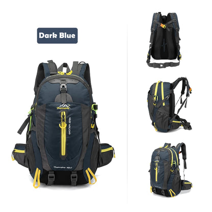 40L Hiking Backpack – Water-Resistant Travel & Camping Bag