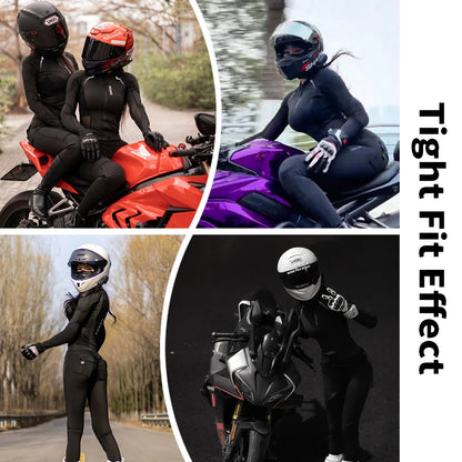 Women's Motorcycle Jacket & Pants Set with Removable Pads – WOSAWE