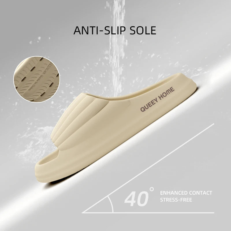 Stylish Men S Slippers Thick Sole Pressure Distribution Soft Bouncy Comfort Beach Sandals Anti Slip
