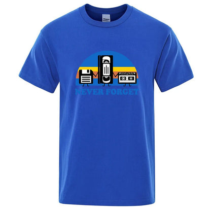 Never Forget Graphic T Shirt Funny Music Cotton Blend Tee