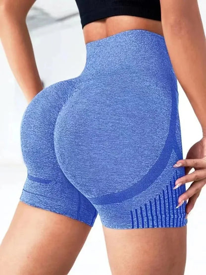 High Waist Butt Lift Yoga Shorts for Women – Seamless Gym Workout