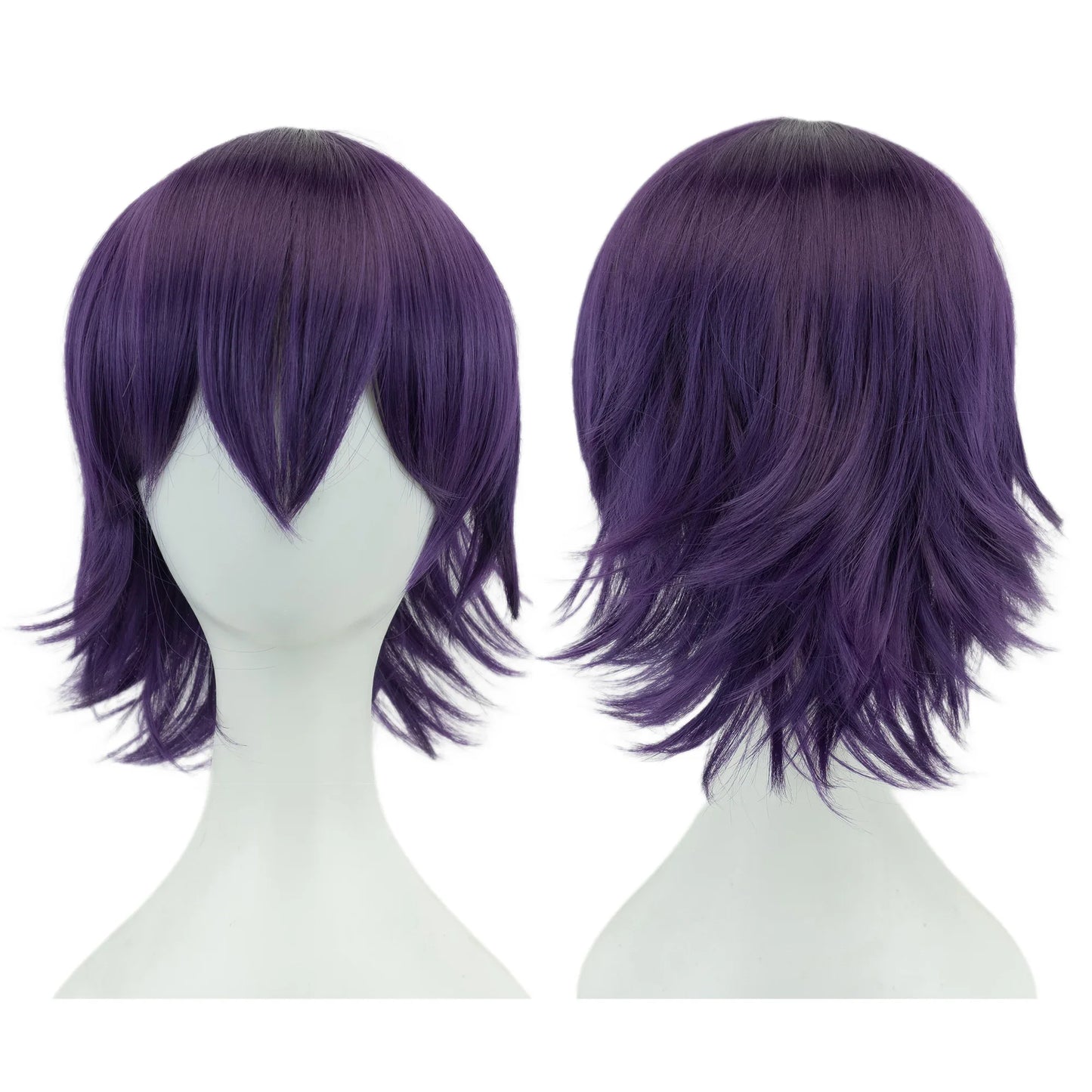 12-Inch Short Cosplay Bob Wig – Multi-Color Synthetic Hair