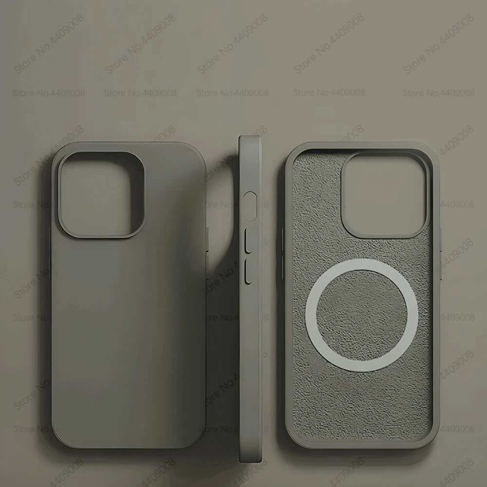 Magsafe Original Magnetic Cases Iphone 15 14 13 12 11 Pro Max Plus Wireless Charge Case Liquid