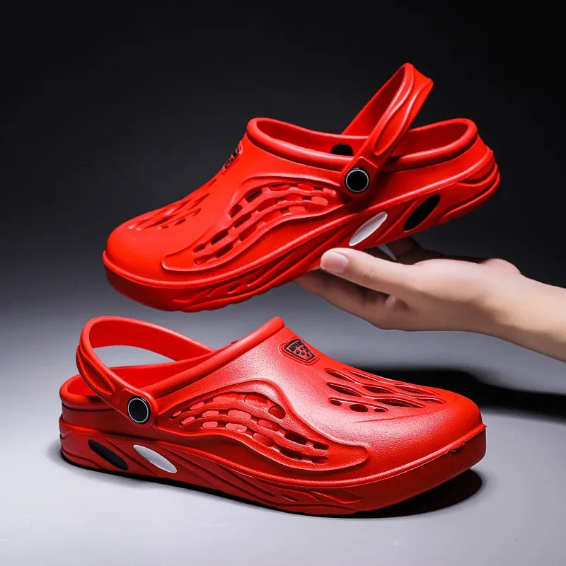 Summer Men Sandals Light Eva S Casual Shoes Hole Clogs Lovers Home Garden Outdoor Male Beach Flat