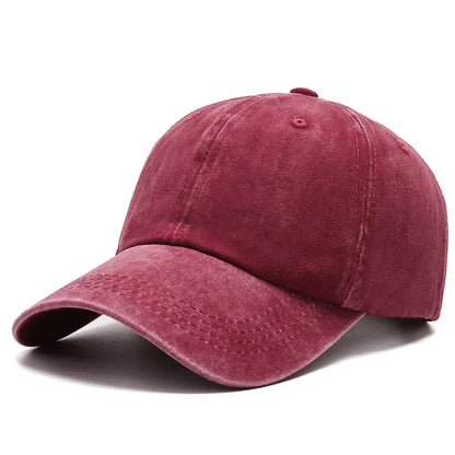 Cotton Baseball Cap – Vintage Washed Snapback Hat Unisex
