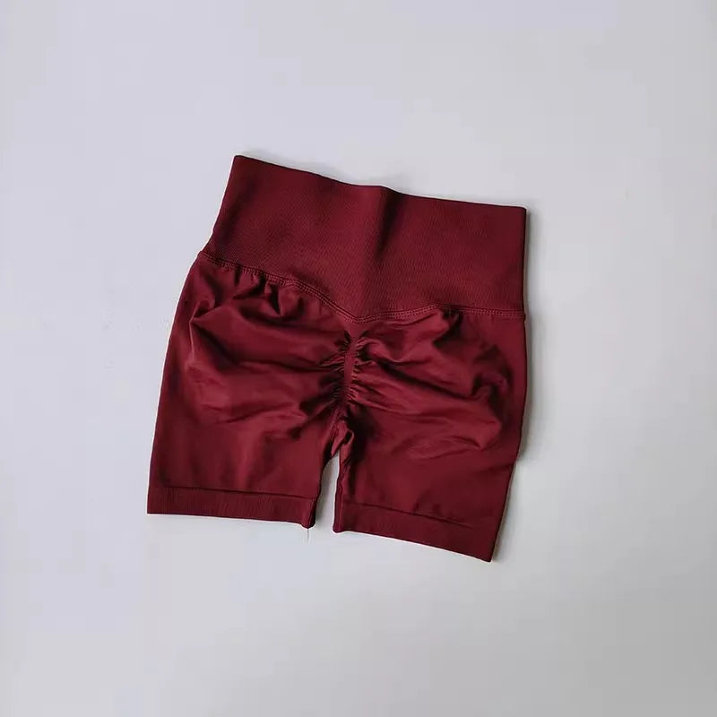 Women's High-Waist Yoga Shorts – Breathable Workout & Running Shorts