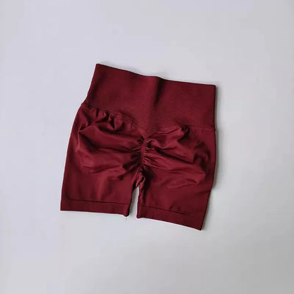 Women's High-Waist Yoga Shorts – Breathable Workout & Running Shorts