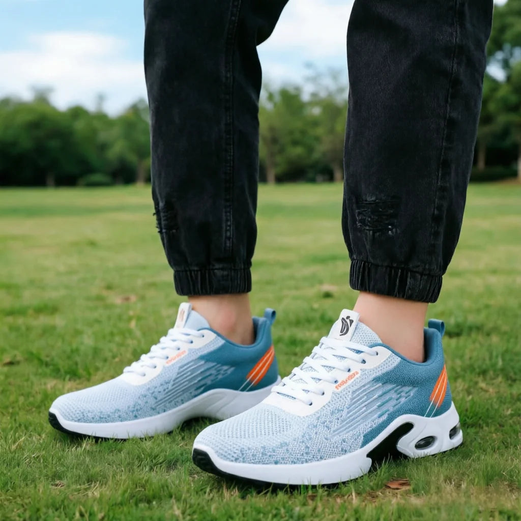 Men's Breathable Mesh Running Shoes with Air Cushion Support