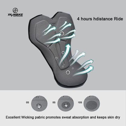 Men's Padded Cycling Underwear Shorts – MTB Gel Sponge Pad