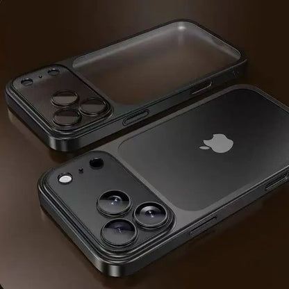 Luxury Plating Color Pc Transparent Phone Case Iphone 17 16 15 14 13 Pro Max Air Lens Protection