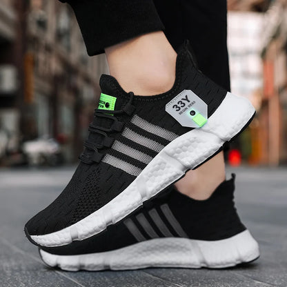 Men's Breathable Mesh Sneakers – Lightweight Walking Shoes Plus Size