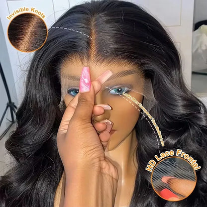 5x5 Glueless Body Wave Lace Front Wig Human Hair Pre Plucked