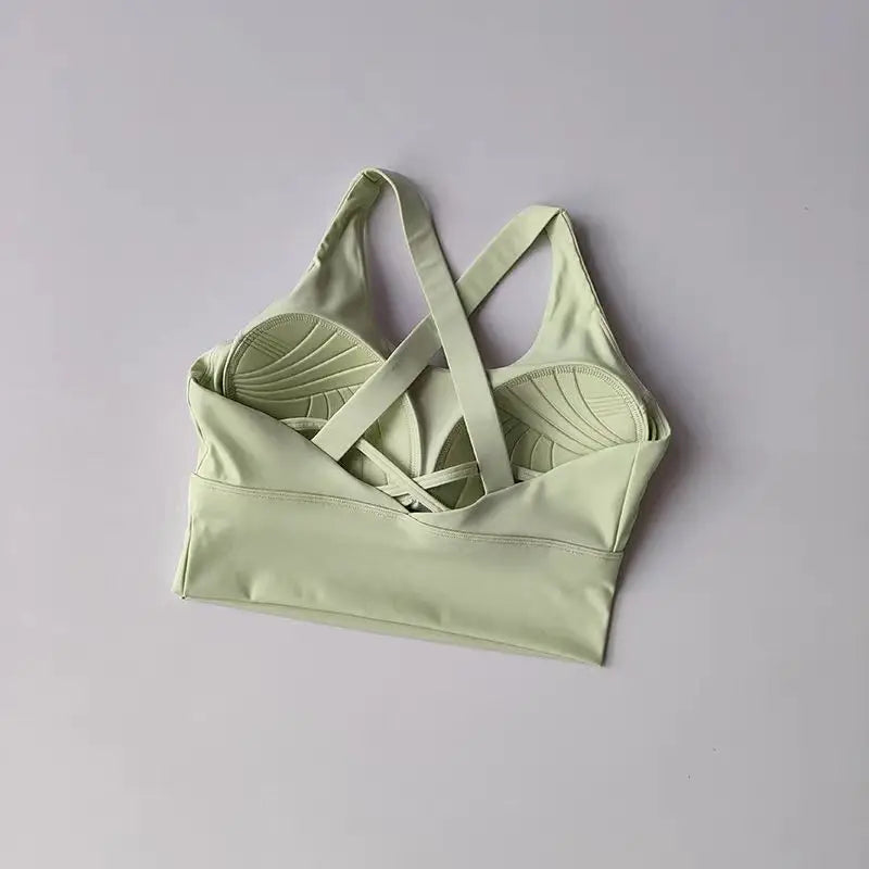 High-Impact Sports Bra with Fixed Removable Pads