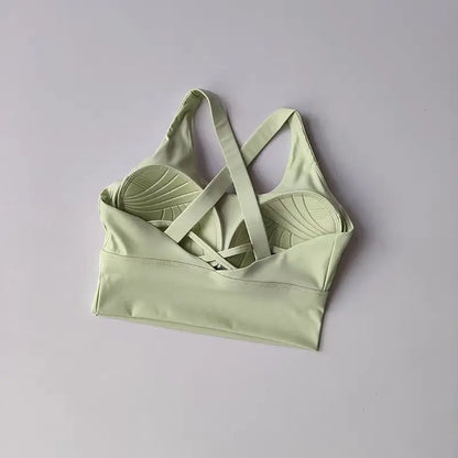 High-Impact Sports Bra with Fixed Removable Pads