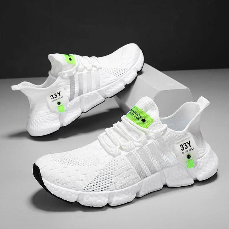 Men's Breathable Mesh Sneakers – Lightweight Walking Shoes Plus Size