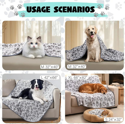 Pet Blanket - Soft Washable Fleece for Dogs & Cats