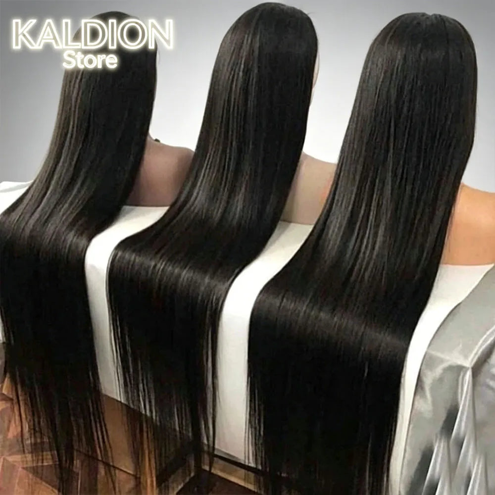 Bone Straight Lace Front Wig – Brazilian Human Hair, 250% Density, 13x4 & 13x6 HD Lace