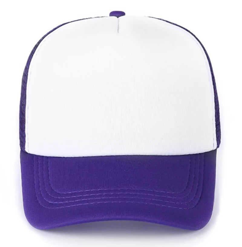 Custom Logo Mesh Trucker Hat – 5-Panel Snapback Baseball Cap for Men & Women