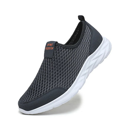 Lightweight Slip-On Mesh Sneakers – Breathable Summer Walking Shoes