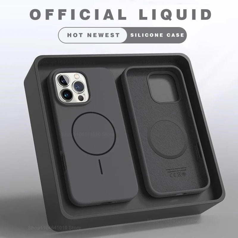 Magnetic Phone Case Iphone 15 14 16 Plus 11 12 13 17 Pro Max Air Shockproof Silicone Cover Magsafe