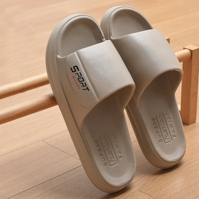 Big Size Summer Slippers Men Women Eva Soft Bottom Indoor Home Slides Sandals Light Beach Shoes Male