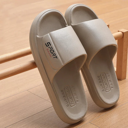 Big Size Summer Slippers Men Women Eva Soft Bottom Indoor Home Slides Sandals Light Beach Shoes Male