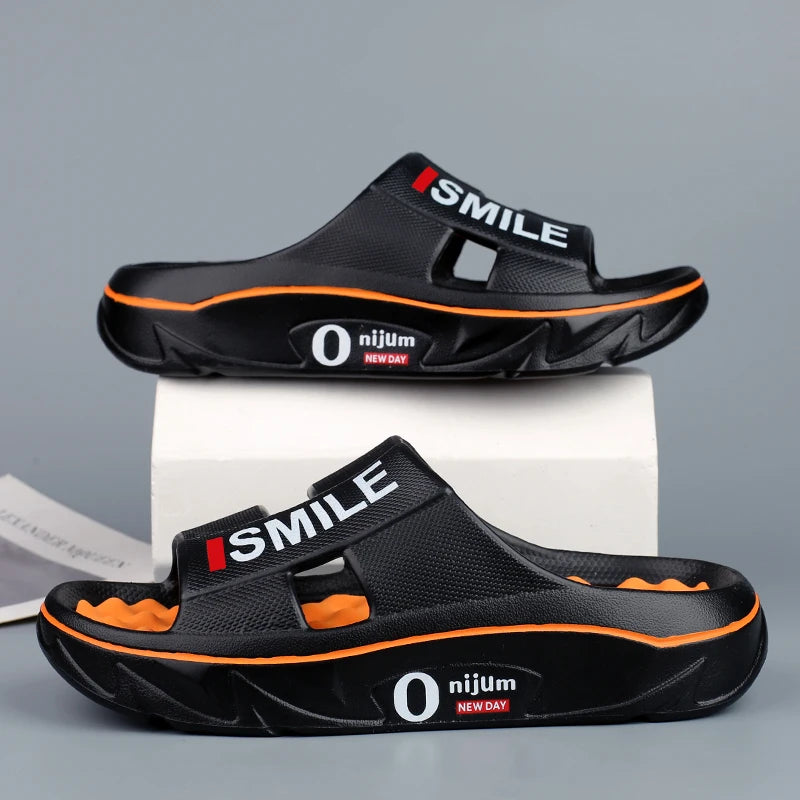 Summer Men S Massage Slippers Indoor Outdoor Sandals Beach Casual Shoes Soft Slides Flip-Flops Women