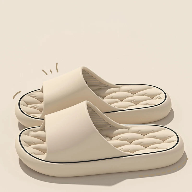 EVA Cloud Slippers – Thick Sole Cushion Slides for Indoor & Outdoor
