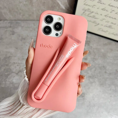 Brand Lemontini Phone Case Iphone 11 12 13 14 15 16 Pro Max Plus 17 Air Makeup Lip Gloss Silicone
