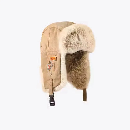 Russian Ushanka Trapper Hat – Faux Fur Earflap Winter Cap